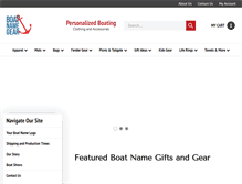 Tablet Screenshot of boatnamegear.com